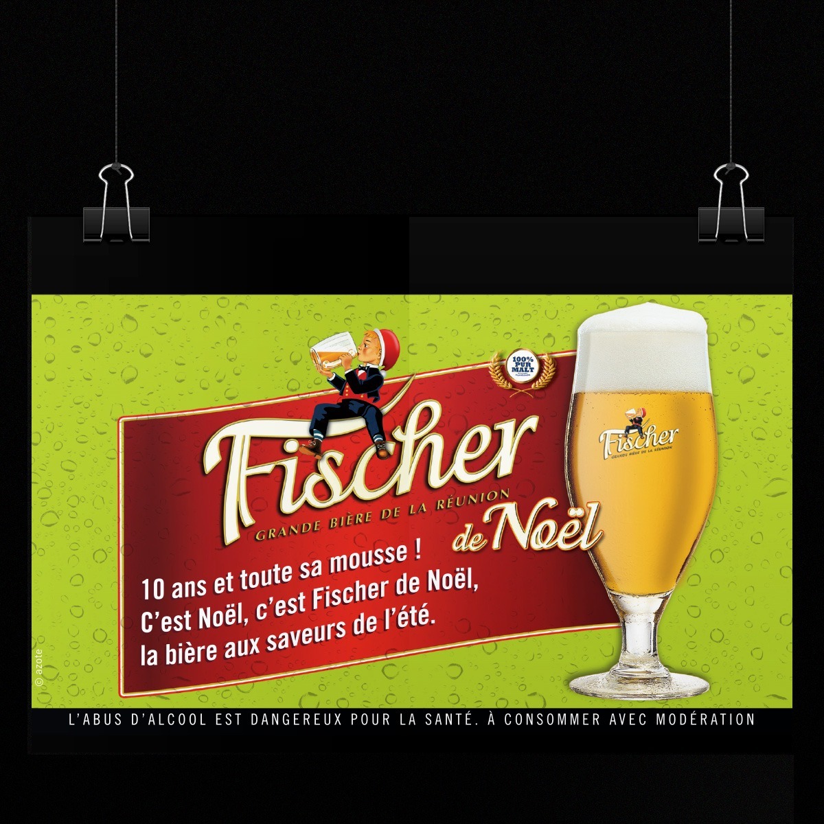 Campagne Rétro Fischer Réunion_L'Abus d'alcool est dangereux pour la santé, à consommer avec modération.